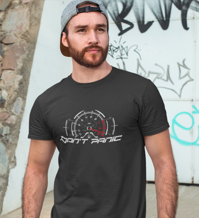 Short Sleeve "Don't Panic" Shirt